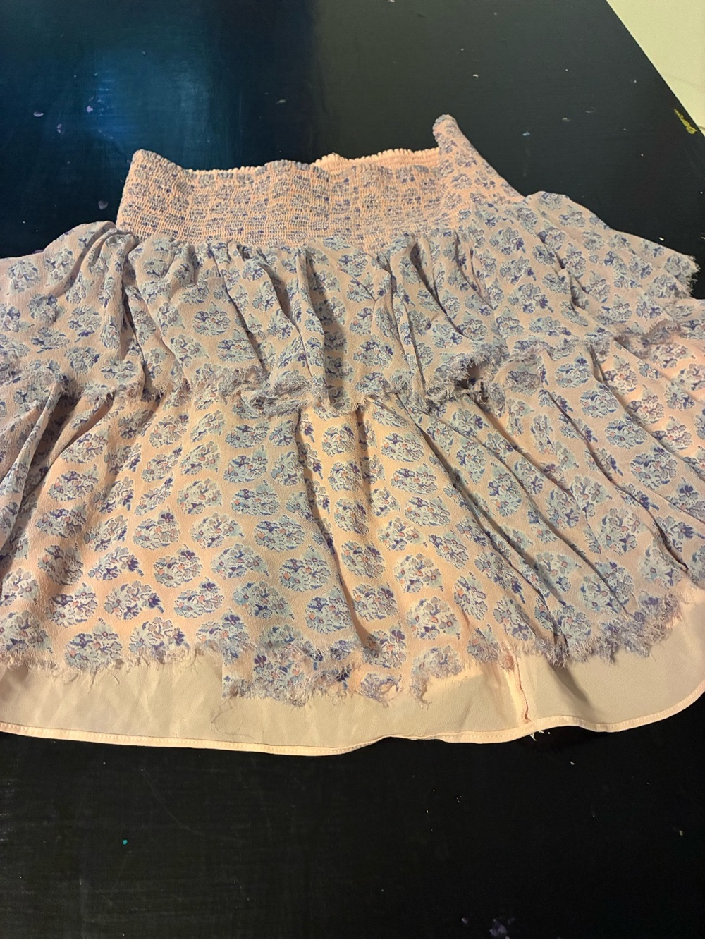 Women’s X-Small Ruffled Tiered Floral Skirt - Picture 2 of 7